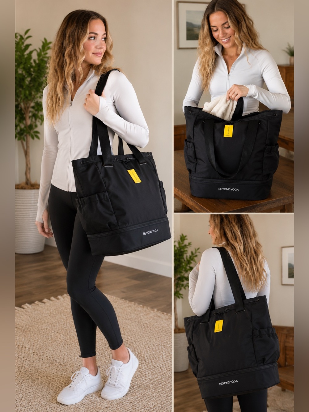 Beyond Yoga Black Yoga  Bag-17”wide 18” tall